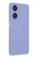 Newface Realme C55 Kılıf Nano içi Kadife Silikon - Lila - Görsel 4