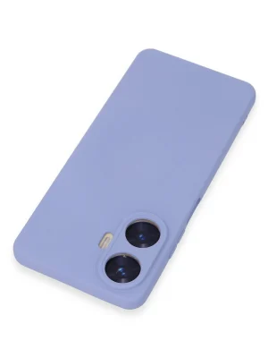 Newface Realme C55 Kılıf Nano içi Kadife Silikon - Lila