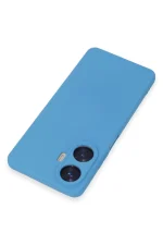 Newface Realme C55 Kılıf Nano içi Kadife Silikon - Mavi - Görsel 2