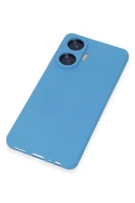 Newface Realme C55 Kılıf Nano içi Kadife Silikon - Mavi - Görsel 3