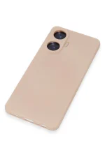 Newface Realme C55 Kılıf Nano içi Kadife Silikon - Pudra - Görsel 3