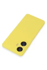 Newface Realme C55 Kılıf Nano içi Kadife Silikon - Sarı - Görsel 2