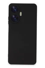 Newface Realme C55 Kılıf Nano içi Kadife Silikon - Siyah - Görsel 3