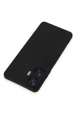 Newface Realme C55 Kılıf Nano içi Kadife Silikon - Siyah - Görsel 4