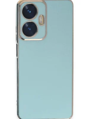 Newface Realme C55 Kılıf Volet Silikon - Açık Yeşil