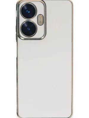 Newface Realme C55 Kılıf Volet Silikon - Beyaz