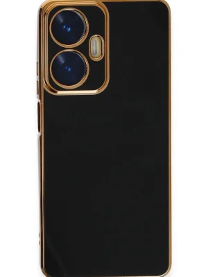 Newface Realme C55 Kılıf Volet Silikon - Siyah