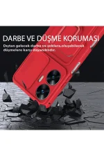 Newface Realme C55 Kılıf Zuma Kartvizitli Yüzüklü Silikon - Siyah - Görsel 2