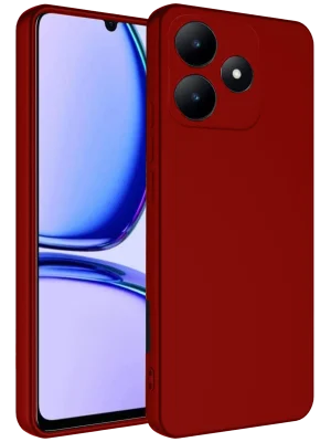 Newface Realme C61 Kılıf First Silikon - Kırmızı