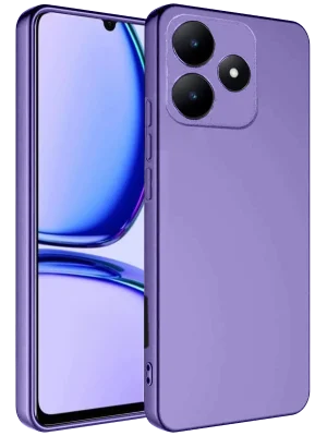 Newface Realme C61 Kılıf First Silikon - Lila