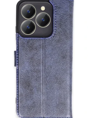 Newface Realme C63 Kılıf Trend S Plus Kapaklı Kılıf - Lacivert