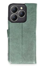 Newface Realme C63 Kılıf Trend S Plus Kapaklı Kılıf - Yeşil