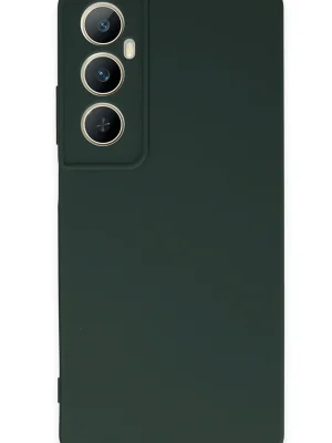 Newface Realme C65 Kılıf First Silikon - Koyu Yeşil