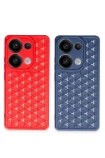 Newface Realme C65 Kılıf Petek Silikon Kapak - Lacivert - Görsel 2
