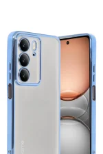 Newface Realme C75 4G Kılıf Razer Lensli Silikon - Açık Mavi - Görsel 2