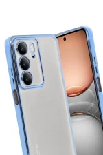 Newface Realme C75 4G Kılıf Razer Lensli Silikon - Açık Mavi - Görsel 3