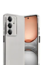 Newface Realme C75 4G Kılıf Razer Lensli Silikon - Gümüş - Görsel 2