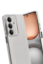 Newface Realme C75 4G Kılıf Razer Lensli Silikon - Gümüş - Görsel 3