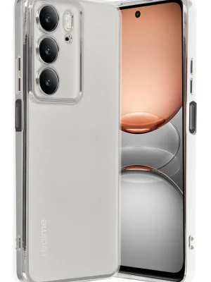 Newface Realme C75 4G Kılıf Razer Lensli Silikon - Gümüş