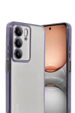 Newface Realme C75 4G Kılıf Razer Lensli Silikon - Mor - Görsel 2