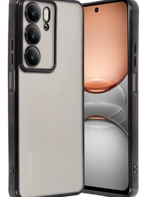 Newface Realme C75 4G Kılıf Razer Lensli Silikon - Siyah