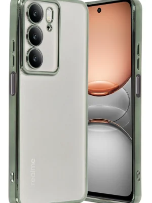 Newface Realme C75 4G Kılıf Razer Lensli Silikon - Yeşil