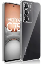 Newface Realme C75 Kılıf Lüx Şeffaf Silikon