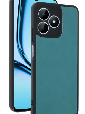 Newface Realme Note 50 4G Kılıf Aras Deri Kapak - Açık Yeşil