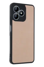 Newface Realme Note 50 4G Kılıf Aras Deri Kapak - Pudra - Görsel 2