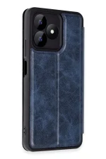 Newface Realme Note 50 4G Kılıf Flip Cover - Lacivert - Görsel 2