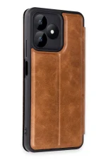 Newface Realme Note 50 4G Kılıf Flip Cover - Taba - Görsel 2