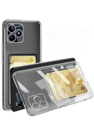 Newface Realme Note 50 4G Kılıf Kart Şeffaf Silikon - Şeffaf