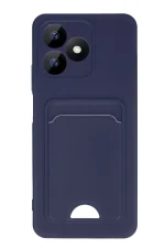 Newface Realme Note 50 4G Kılıf Kelvin Kartvizitli Silikon - Lacivert