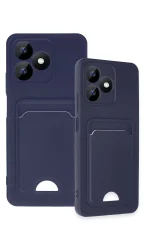 Newface Realme Note 50 4G Kılıf Kelvin Kartvizitli Silikon - Lacivert - Görsel 3