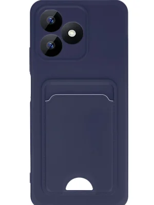 Newface Realme Note 50 4G Kılıf Kelvin Kartvizitli Silikon - Lacivert