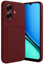 Newface Realme Note 60 Kelvin Kartvizitli Silikon - Bordo