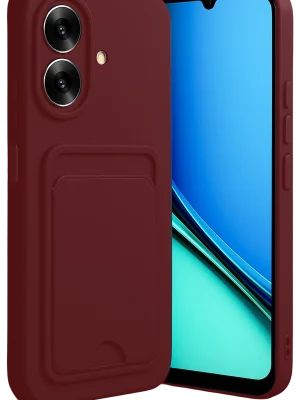 Newface Realme Note 60 Kelvin Kartvizitli Silikon - Bordo