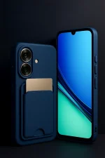 Newface Realme Note 60 Kelvin Kartvizitli Silikon - Derin Mor - Görsel 2