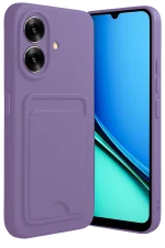 Newface Realme Note 60 Kelvin Kartvizitli Silikon - Lila