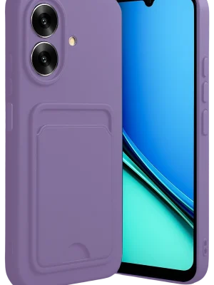 Newface Realme Note 60 Kelvin Kartvizitli Silikon - Lila