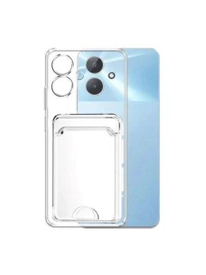 Newface Realme Note 60 Kılıf Kart Şeffaf Silikon - Şeffaf