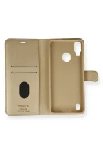 Newface Reeder P13 Blue Kılıf Trend S Plus Kapaklı Kılıf - Gold - Görsel 3