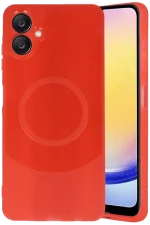 Newface Samsung A06 Kılıf Maya Karbon Kapak - Kırmızı