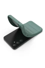 Newface Samsung Galaxy A26 Kılıf Optimum Silikon - Koyu Yeşil - Görsel 4