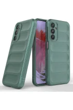 Newface Samsung A36 Kılıf Optimum Silikon - Koyu Yeşil - Görsel 2