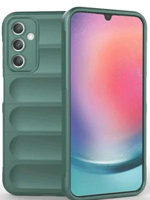 Newface Samsung A36 Kılıf Optimum Silikon - Koyu Yeşil