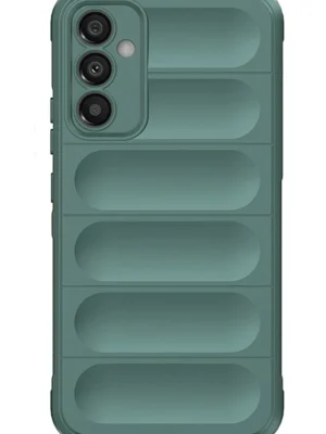 Newface Samsung A56 Kılıf Optimum Silikon - Koyu Yeşil