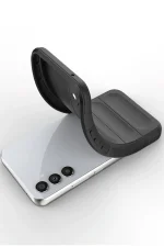 Newface Samsung A56 Kılıf Optimum Silikon - Siyah - Görsel 2