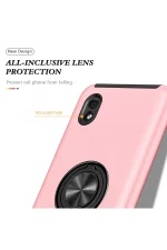 Newface Samsung Galaxy A01 Core Kılıf Elit Yüzüklü Kapak - Pembe - Görsel 4