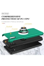 Newface Samsung Galaxy A01 Core Kılıf Elit Yüzüklü Kapak - Yeşil - Görsel 2